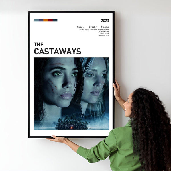 Castaways Movie Poster  Minimalist  Midcentury Poster  Wall Art Print  Retro Movie Poster 1750061267