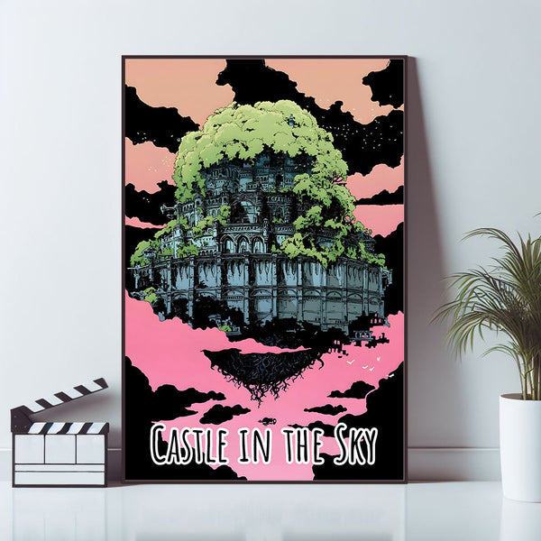 Castle in the Sky, Movie Poster, Wall Art Prints, Art Poster, Canvas Material Gift, Keepsake, Home Decor, Live Room Wall Art 1596415139