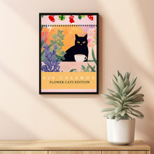 Cat Wall Calendar, Wall Calendar Art, 2024 Wall Calendar, 12 Month Calendar, Monthly Calendar, Illustrated Calendar, Christmas Gift 2