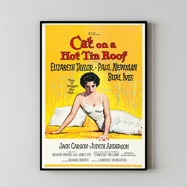 Cat on a Hot Tin Roof Alternative Film Movie Print Wall Art Poster 1
