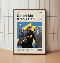 Catch Me If You Can Movie Poster - Midcentury Wall Art Print - Minimalist Retro Movie Poster - Midcentury Modern Home Decor 1434847642