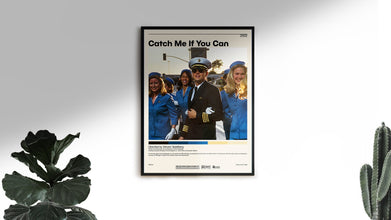 Catch Me If You Can Poster   Steven Spielberg Minimalist Movie Poster, Vintage Retro Art Print, Custom Poster, Wall Art Print, Home Decor 1056143301