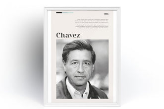 Cesar Chavez Poster Wall Art labor leader civil rights activist Dolores Huerta Farm Workers  Poster  Art Gift 1550505770