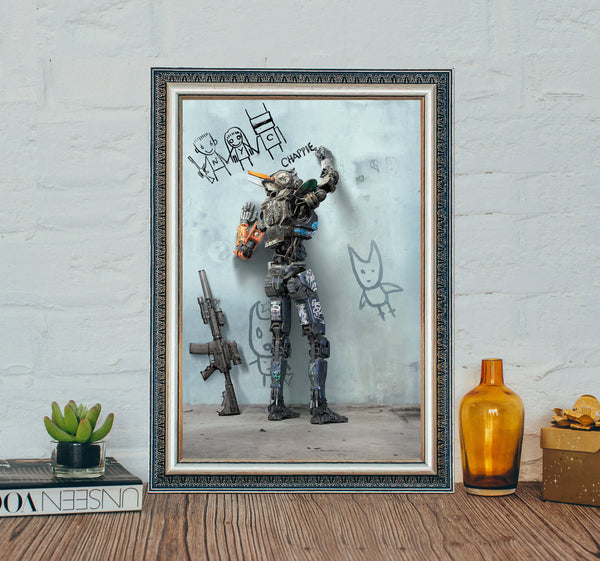 Chappie Movie Poster, Chappie (2015) Classic Vintage Movie Poster, Classic Movie Canvas Cloth Poster 1649412311