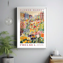 Chelsea Flower Market Print, London Travel Art, Rose, City Skyline, Botanical Posters, Autumn Wall Art, Trendy Wall Art, Floral Illustration