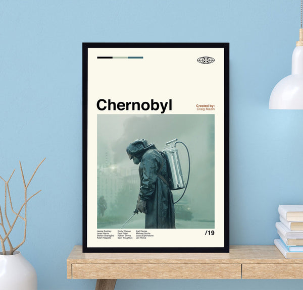 Chernobyl Poster, Craig Mazin, Chernobyl Print, Midcentury Art, Minimalist Art, Movie Poster, Retro Poster, Vintage Poster, Wall Decor 1731030185
