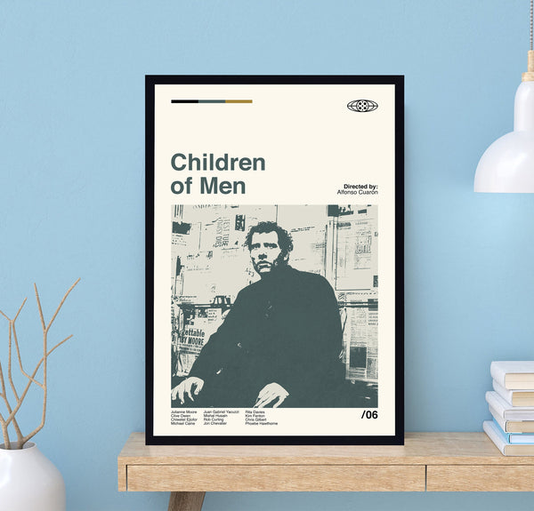 Children Of Men Poster, Alfonso Cuarón, Movie Poster, Retro Modern Art, Minimalist Art, Midcentury Art, Vintage Poster, Wall Decor 1686645120