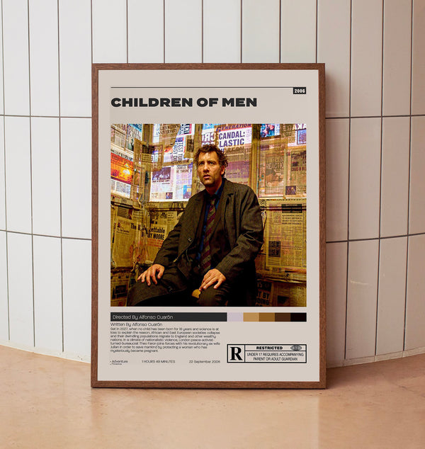 Children of Men Poster,Alfonso Cuarón, Minimalist Movie Poster,home decor