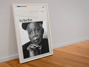 Chinua Achebe Poster Wall Art  Poster  Art Gift Quote Albert Chinualumogu Achebe Vintage Poet Writer Portrait 1561359954 6796