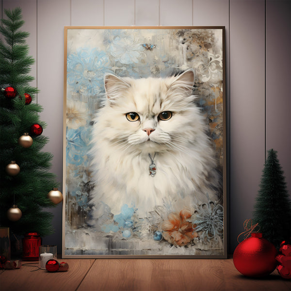 Vintage Cat Art Poster - Exquisite Cat Oil Painting Wall Art | Perfect Gift for Cat Lovers