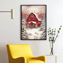 Rustic Farmhouse Wall Art | Iconic Red Barn Vintage Canvas Print | Country Farm Wall Decor | Available Framed or Unframed & Ready to Hang