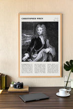 Christopher Wren Wall Art Poster Poster Christopher Wren  Black White Poster  Poster  Art Gift 1696732317