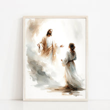 Christ's Appearance To Mary Magdalene Canvas Wall Art Poster Holy Bible Art Birthday Gift Watercolor Christian Print Trendy Home Decor Frame 1642115768