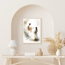 Christ's Appearance To Mary Magdalene Canvas Wall Art Poster Holy Bible Art Birthday Gift Watercolor Christian Print Trendy Home Decor Frame 1642115768