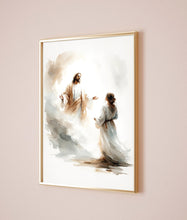 Christ's Appearance To Mary Magdalene Canvas Wall Art Poster Holy Bible Art Birthday Gift Watercolor Christian Print Trendy Home Decor Frame 1642115768