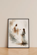 Christ's Appearance To Mary Magdalene Canvas Wall Art Poster Holy Bible Art Birthday Gift Watercolor Christian Print Trendy Home Decor Frame 1642115768