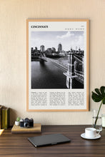 Cincinnati Ohio Wall Art Poster Poster Cincinnati Ohio  Black White Poster  Poster  Art Gift 1685493726