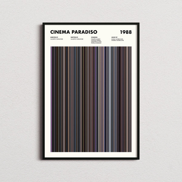 Cinema Paradiso Movie Barcode Print, Cinema Paradiso Print, Cinema Paradiso Poster, Cinema Paradiso Wall Art, Cinema Paradiso Art Print 1641824917
