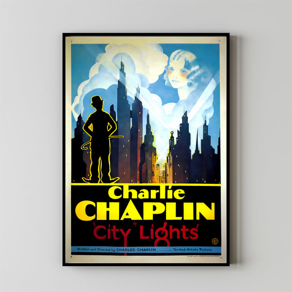 City Lights (1931) Poster Art Print Movie Posters Gift for Movie lovers