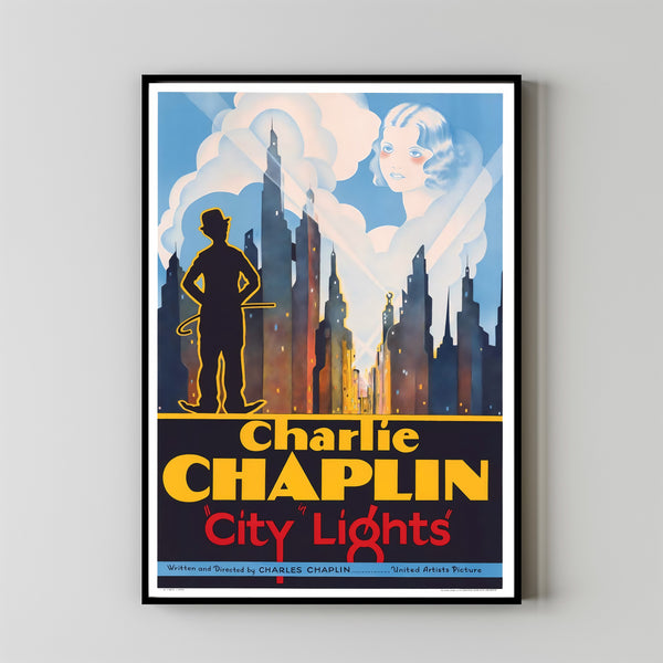 City Lights (1931) Poster Art Print Movie Posters Gift for Movie lovers 4
