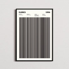 Clerks Movie Barcode Print, Clerks Print, Clerks Poster, Clerks Wall Art, Clerks Art Print, Clerks Frames Print, Movie Buff Gifts 1631622675