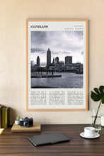 Cleveland Ohio Wall Art Poster Poster Cleveland Ohio   Black White Poster  Poster  Art Gift 1694005715