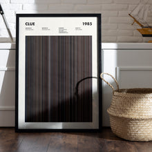 Clue Movie Barcode Print, Clue Print, Clue Poster, Clue Wall Art, Clue Art Print, Movie Buff Gift 1664072851