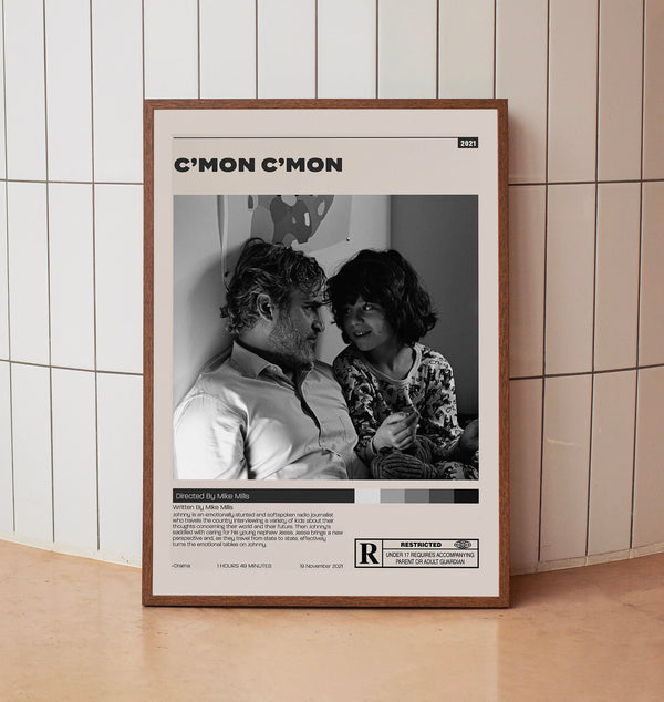 C'mon C'mon, Mike mills, Minimalist Movie Poster, Home decor, Room decor