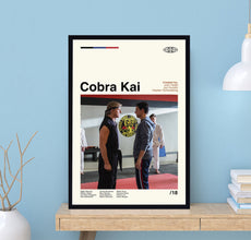 Cobra Kai Tv Series Poster, Tv Series Poster, Midcentury Art, Minimalist Art, Movie Poster, Vintage Poster, Modern Poster, Wall Art 1716853460