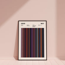 Coco Movie Barcode Print, Coco Print, Coco Poster, Coco Wall Art, Coco Frames Print, Movie Buff Gifts 1632405022