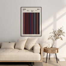 Coco Movie Barcode Print, Coco Print, Coco Poster, Coco Wall Art, Coco Frames Print, Movie Buff Gifts 1632405022