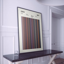 Coco Movie Barcode Print, Coco Print, Coco Poster, Coco Wall Art, Coco Frames Print, Movie Buff Gifts 1632405022