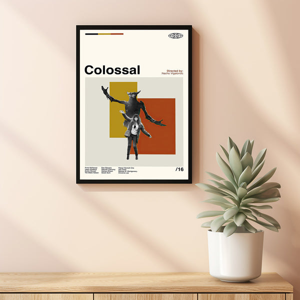 Colossal Movie Poster, Colossal Poster, Album Film Poster, Wall Art, Minimalist Art, Retro Poster, Vintage Poster, Wall Decor