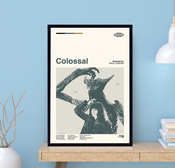 Colossal Poster, Colossal Movie, Nacho Vigalondo, Retro Movie Poster, Minimalist Art, Vintage Poster, Modern Art, Wall Decor, Home Decor 1686678124