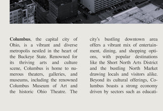 Columbus Ohio Wall Art Poster Poster Columbus Ohio  Black White Poster  Poster  Art Gift 1680652302