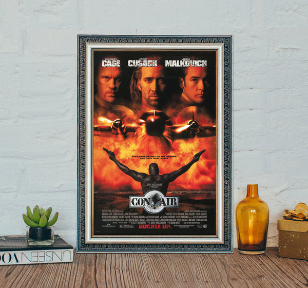 Con Air (1997) Movie Poster, Con Air Classic Vintage Movie Poster, Classic Movie Canvas Cloth Poster 1600748557
