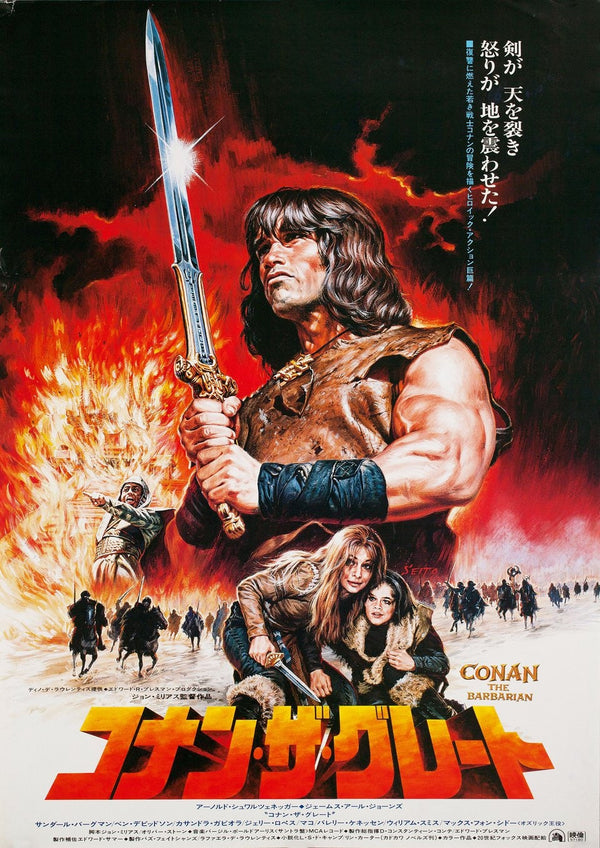 Conan the Barbarian Japanese Alternative Film Movie Print Wall Art Poster 1561935392