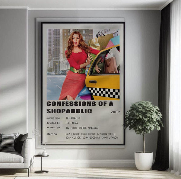 Confessions of a Shopaholic 2009 Movie Poster Canvas Poster Minimalist Poster Art Print Gifts for Lover Mural Painting Home Decoration 1766624317