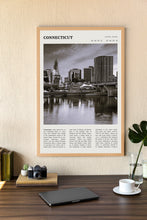 Connecticut State Wall Art Poster Poster Connecticut  Black White Poster  Poster  Art Gift 1681302112
