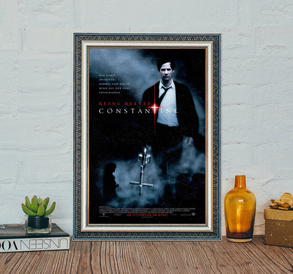 Constantine Movie Poster, Constantine (2005) Classic Movie Poster, Vintage Canvas Cloth Photo Print, Holiday gifts 1628069557