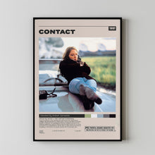 Contact 1997 Movie Poster, Robert Zemeckis, Minimalist Movie Poster