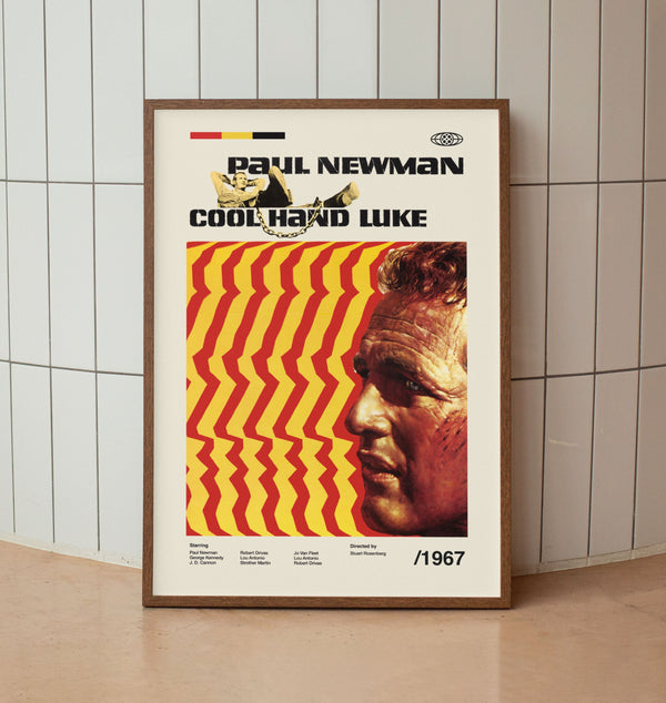 Cool Hand Luke Wall Art Print - Paul Newman Special Edition Film Poster - American Cinema - Midcentury Art 1402429860