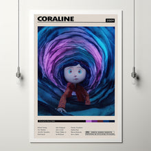 Coraline 2009 Poster, Keith David, Henry Selick, Coraline Movie Poster, Coraline Movie, Coraline Print, Film Art, Photo Art, Retro Modern