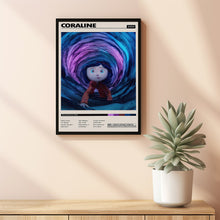 Coraline Cartoon Movie Poster, Coraline Movie, Keith David Film, Retro Movie, Retro Modern, Movie Print, High Quality, Aesthetic Poster