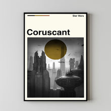 Coruscant Movie Poster, Coruscant Movie, Star Wars Film, Retro Movie, Poster Print Wall Art, Custom Poster, Illustration Art
