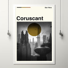 Coruscant Movie Poster, Coruscant Movie, Star Wars Film, Retro Movie, Poster Print Wall Art, Custom Poster, Illustration Art