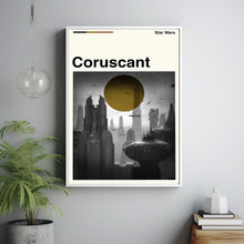 Coruscant Movie Poster, Coruscant Movie, Star Wars Film, Retro Movie, Poster Print Wall Art, Custom Poster, Illustration Art