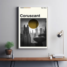 Coruscant Movie Poster, Coruscant Movie, Star Wars Film, Retro Movie, Poster Print Wall Art, Custom Poster, Illustration Art