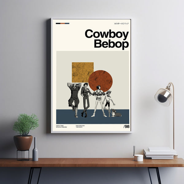 Cowboy Bebop Movie Poster, Cowboy Bebop Movie, Cowboy Bebop Film, Retro Movie, Poster Print Wall Art, Custom Poster, Illustration Art