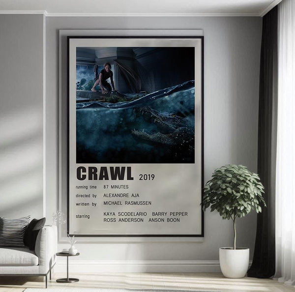 Crawl (2019) Movie Poster Canvas Poster Minimalist Poster Art Print Gifts for Lover Mural Painting Home Decoration 1760272392